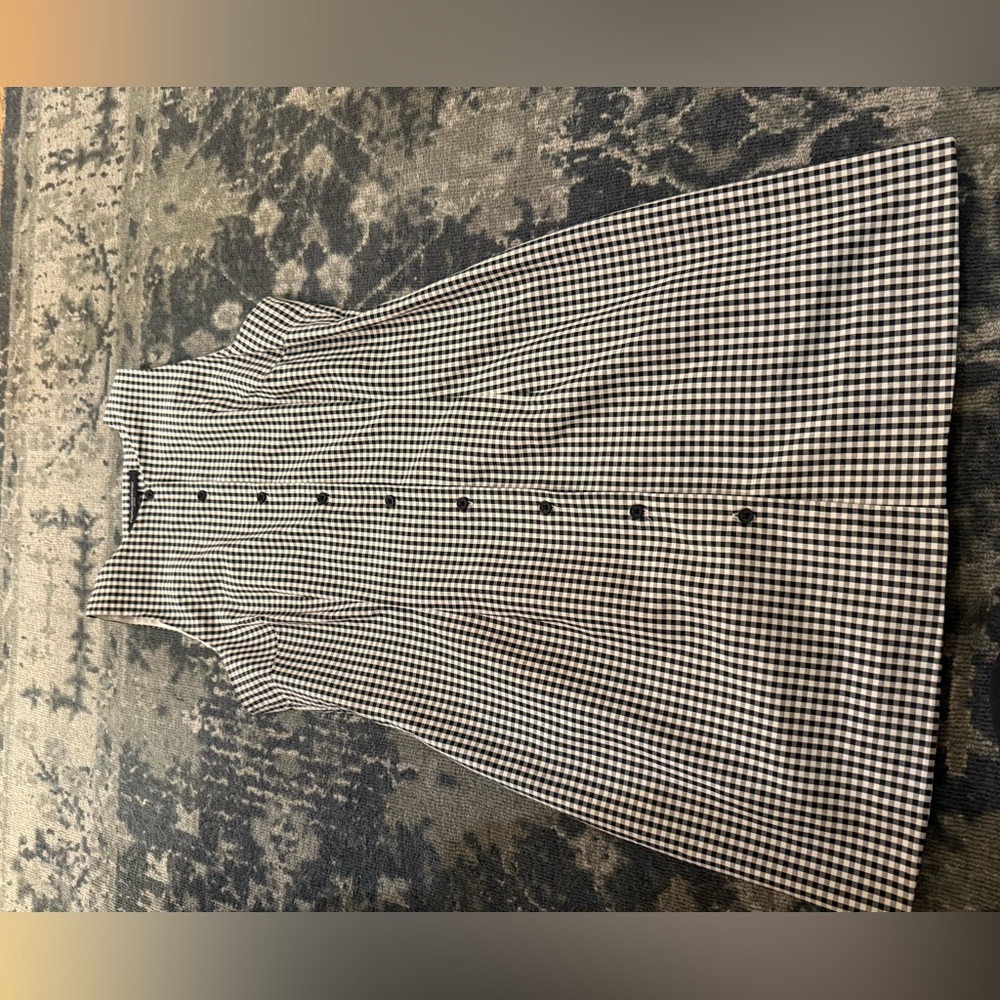 French Connection mini gingham dress. New with tabs. Size L but fits like a M.